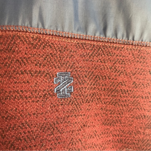 IZOD Men's Burgundy and Blue Colorblock Fleece Vest Large Gorpcorp Outdoor - Picture 9 of 9